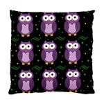 Halloween purple owls pattern Standard Cushion Case (One Side)