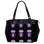 Halloween purple owls pattern Office Handbags
