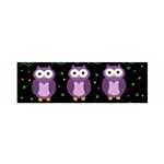Halloween purple owls pattern Satin Scarf (Oblong)