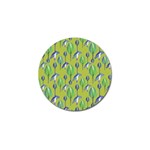 Tropical Floral Pattern Golf Ball Marker (4 pack)