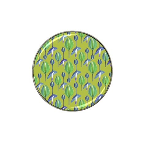 Tropical Floral Pattern Hat Clip Ball Marker (10 pack) from ArtsNow.com Front