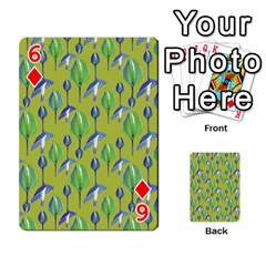 Tropical Floral Pattern Playing Cards 54 Designs  from ArtsNow.com Front - Diamond6