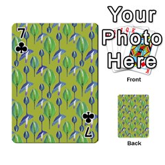 Tropical Floral Pattern Playing Cards 54 Designs  from ArtsNow.com Front - Club7