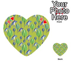 King Tropical Floral Pattern Playing Cards 54 (Heart)  from ArtsNow.com Front - HeartK