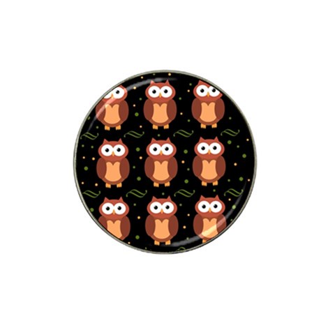 Halloween brown owls  Hat Clip Ball Marker (10 pack) from ArtsNow.com Front