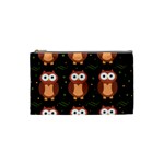 Halloween brown owls  Cosmetic Bag (Small) 