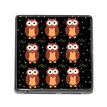 Halloween brown owls  Memory Card Reader (Square)