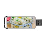 Potato salad in a jar on wooden Portable USB Flash (Two Sides)