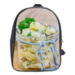 Potato salad in a jar on wooden School Bags (XL) 