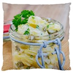 Potato salad in a jar on wooden Standard Flano Cushion Case (Two Sides)