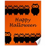 Happy Halloween - owls Canvas 11  x 14  
