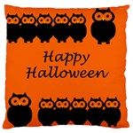 Happy Halloween - owls Large Cushion Case (One Side)