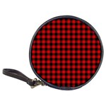 Lumberjack Plaid Fabric Pattern Red Black Classic 20-CD Wallets