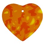 Orange decor Ornament (Heart) 