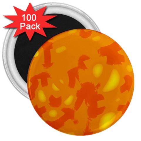Orange decor 3  Magnets (100 pack) from ArtsNow.com Front