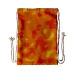 Orange decor Drawstring Bag (Small)