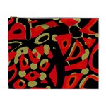 Red artistic design Cosmetic Bag (XL)