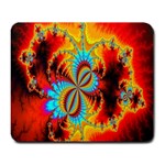 Crazy Mandelbrot Fractal Red Yellow Turquoise Large Mousepads