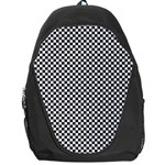 Sports Racing Chess Squares Black White Backpack Bag