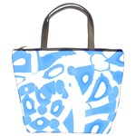 Blue summer design Bucket Bags