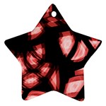 Red light Star Ornament (Two Sides) 