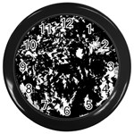 Black and white miracle Wall Clocks (Black)