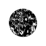 Black and white miracle Magnet 3  (Round)