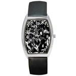 Black and white miracle Barrel Style Metal Watch
