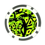 Green neon abstraction Poker Chip Card Guards (10 pack) 