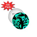 Cyan design 1.75  Buttons (100 pack) 