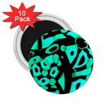 Cyan design 2.25  Magnets (10 pack) 