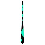 Cyan design Neckties (One Side) 