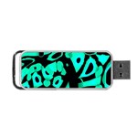 Cyan design Portable USB Flash (One Side)