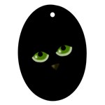 Halloween - back cat Oval Ornament (Two Sides)