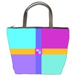 Right Angle Squares Stripes Cross Colored Bucket Bags
