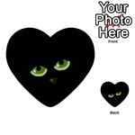 Halloween - back cat Multi-purpose Cards (Heart) 