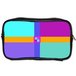 Right Angle Squares Stripes Cross Colored Toiletries Bags
