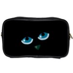 Halloween - black cat - blue eyes Toiletries Bags 2-Side