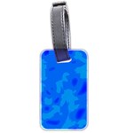 Simple blue Luggage Tags (Two Sides)