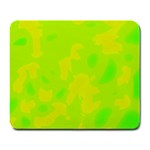 Simple yellow and green Large Mousepads