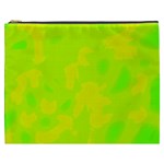 Simple yellow and green Cosmetic Bag (XXXL) 