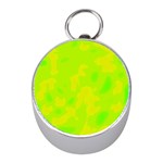 Simple yellow and green Mini Silver Compasses