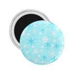 Blue Xmas pattern 2.25  Magnets