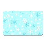 Blue Xmas pattern Magnet (Rectangular)