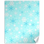 Blue Xmas pattern Canvas 11  x 14  