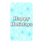 Happy holidays blue pattern Memory Card Reader