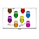 Cute owls - Who? Business Card Holders