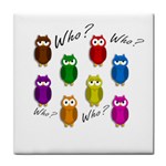 Cute owls - Who? Face Towel