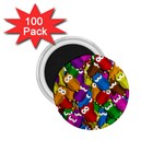 Cute owls mess 1.75  Magnets (100 pack) 