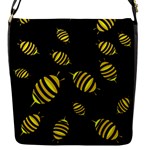 Decorative bees Flap Messenger Bag (S)